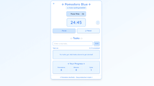 Blue theme preview