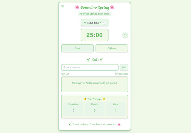 Spring theme preview